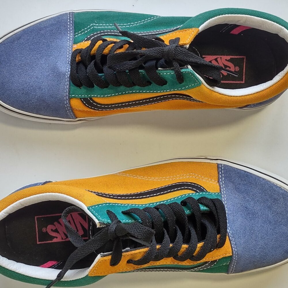 Vans Old Skool Lace Up Suede Sneakers Retro Skate Streetwear Men's Sz 10 - Picture 7 of 13